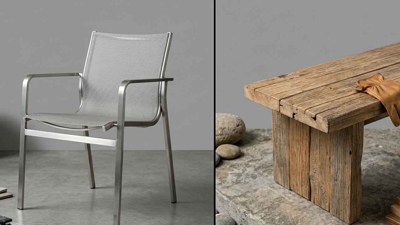Gerecyclede en upcycled materialen in modern horecameubilair